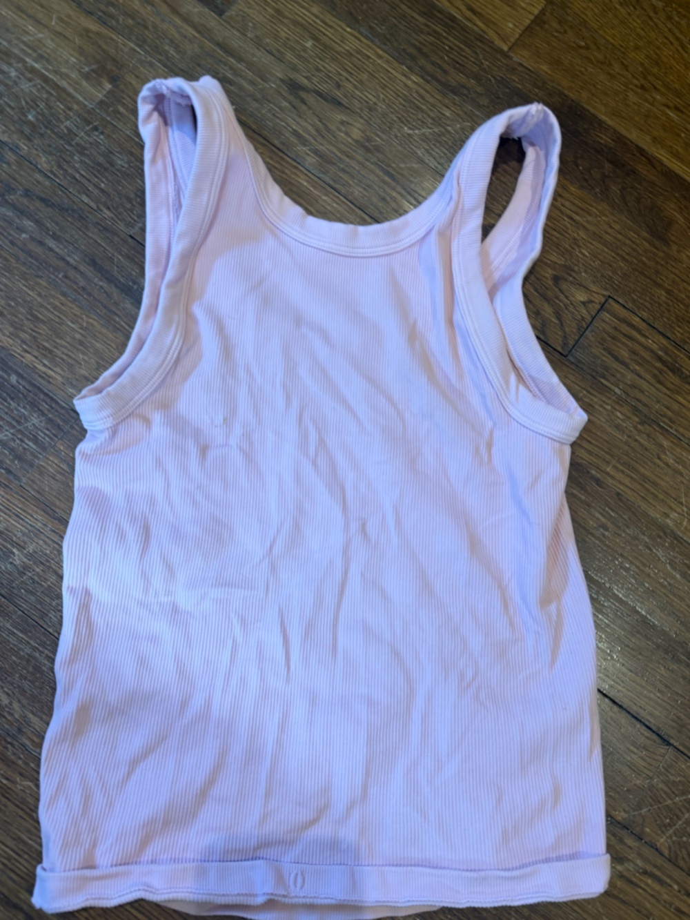 Women’s Ribbed Tank Top - Light pink